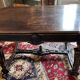 Middle table, to write in blackened and gilded wood, Napoleon III period