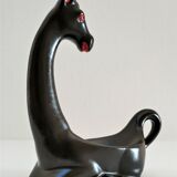 Empty pocket zoomorphic figure ceramic design 60s