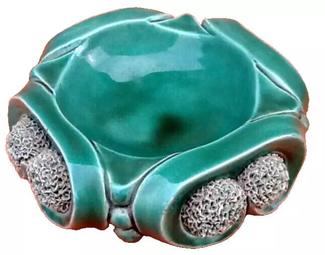 Art Deco 1940s Ashtray / Catchall Glazed Ceramic Bosch