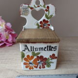 Old Ceramic Matchbox Italy
