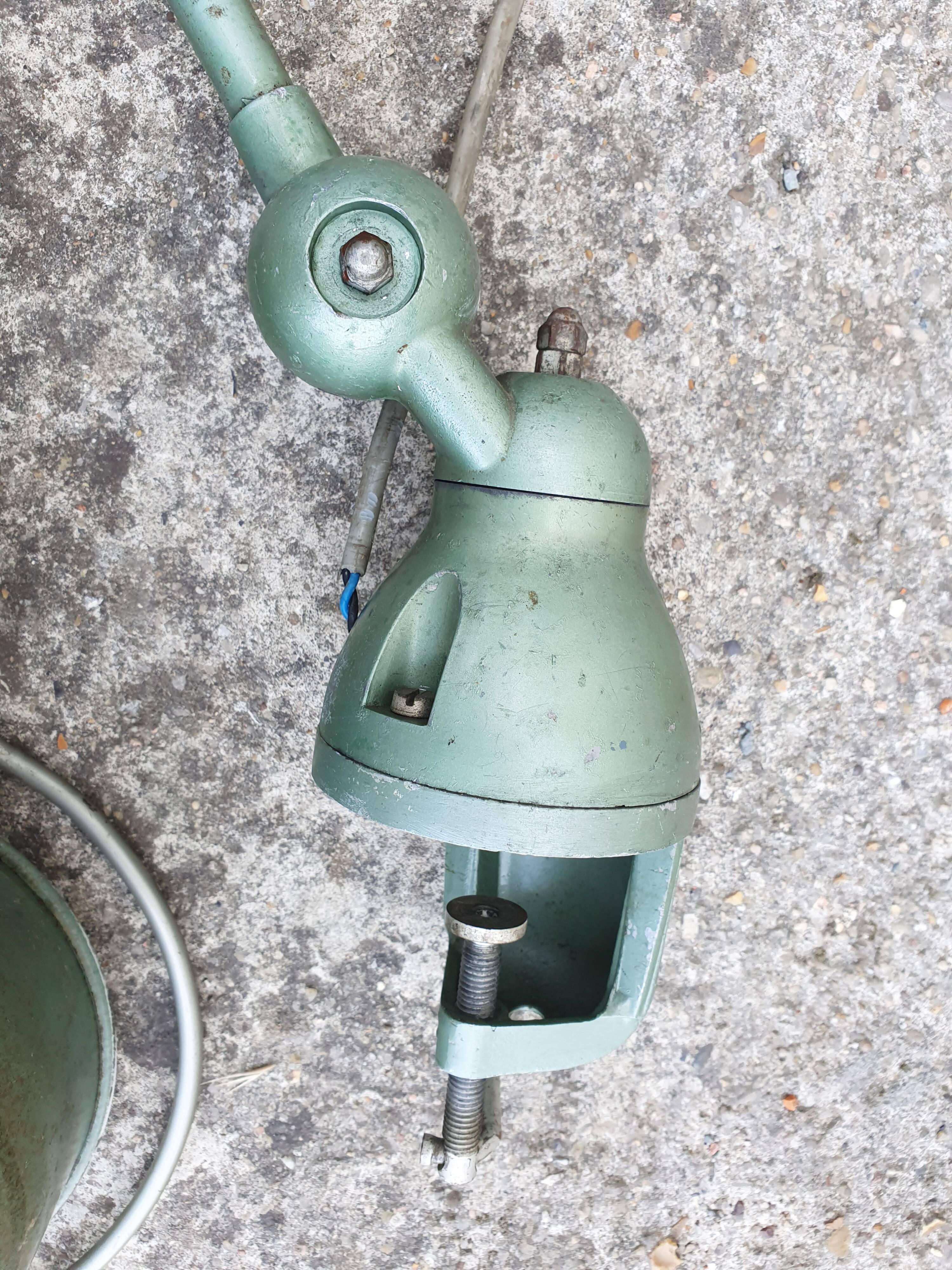 Jielde workshop lamp, authentic, 50s, nod model.