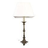 High brass table lamp