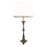 Lampe de table haute pied en laiton