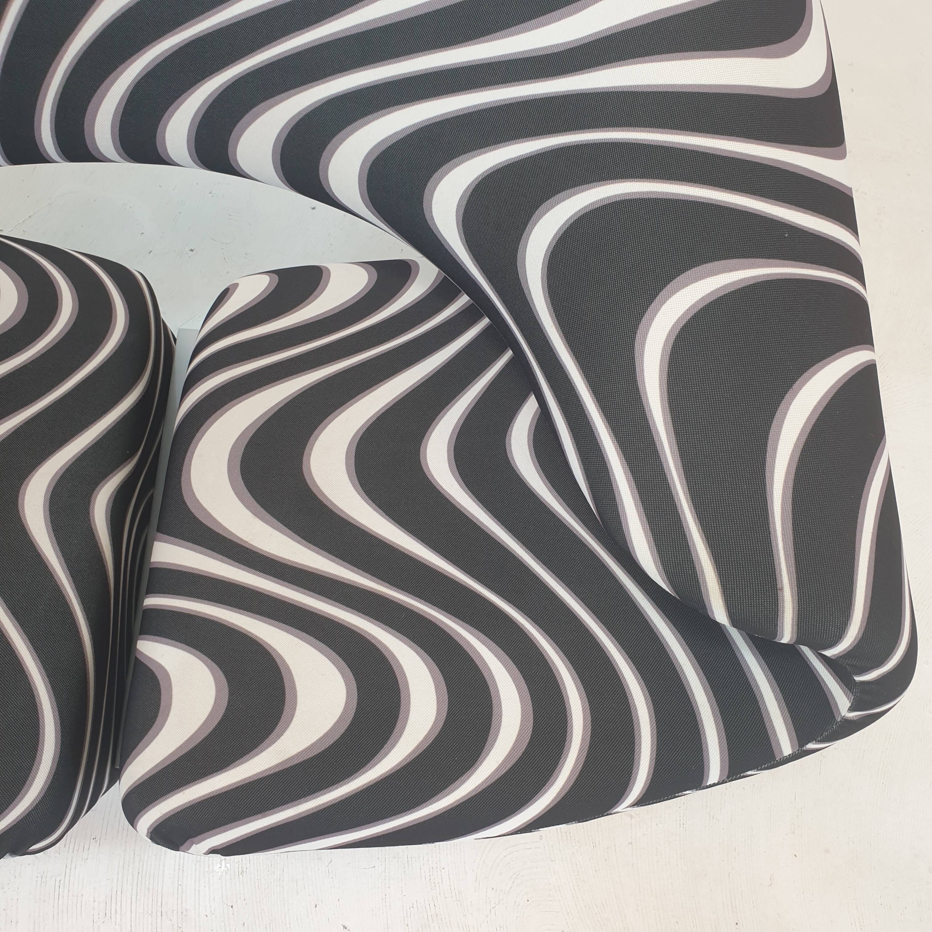 Ribbon Chair With Ottoman by Pierre Paulin for Artifort, 1990's