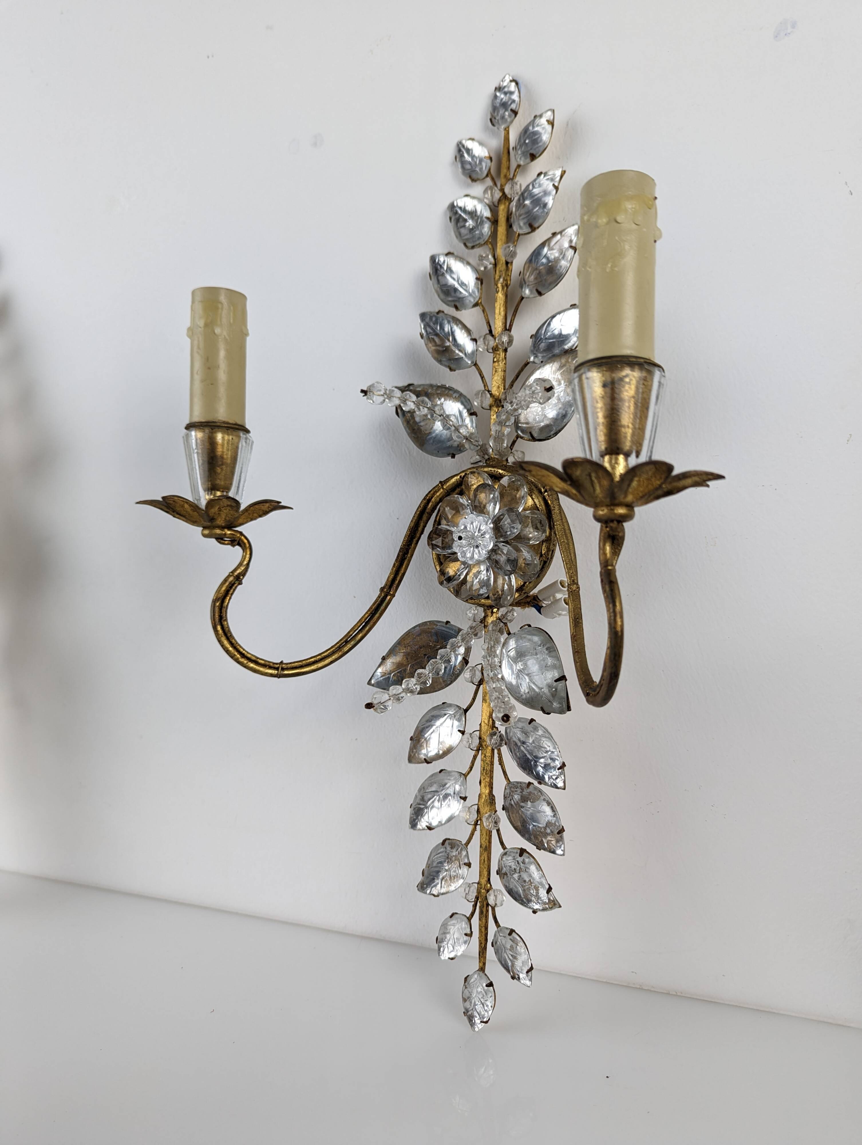Paire d'appliques de la Maison Bagues