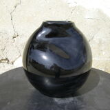 Glass vase signed Christian Tortu