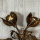 Pair of brass wall lights