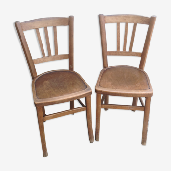 Paire de chaises bistrot Luterma vintage