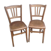 Pair of vintage Luterma bistro chairs