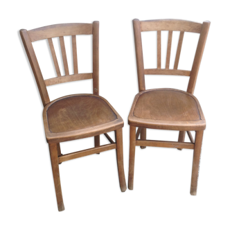 Pair of vintage Luterma bistro chairs