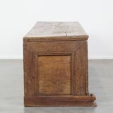 Antique 17th-Century Chest/Bench with an Original Working Lock