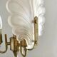 Vintage polished glass pendant lamp