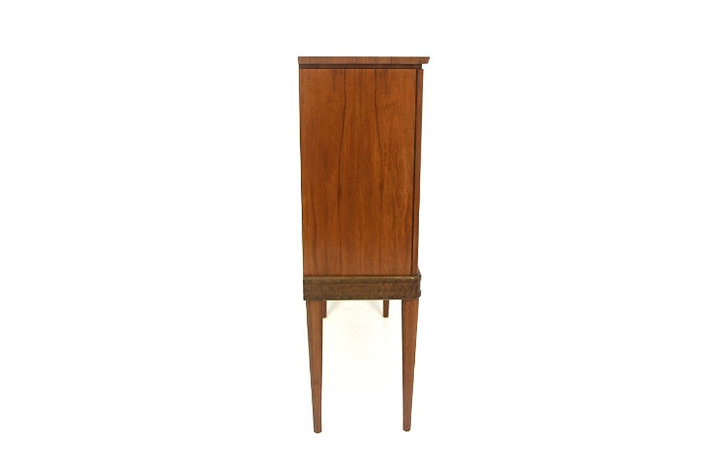 Scandinavian walnut wardrobe, Reiners, Mjölby, Swedish Modern, Sweden, 1