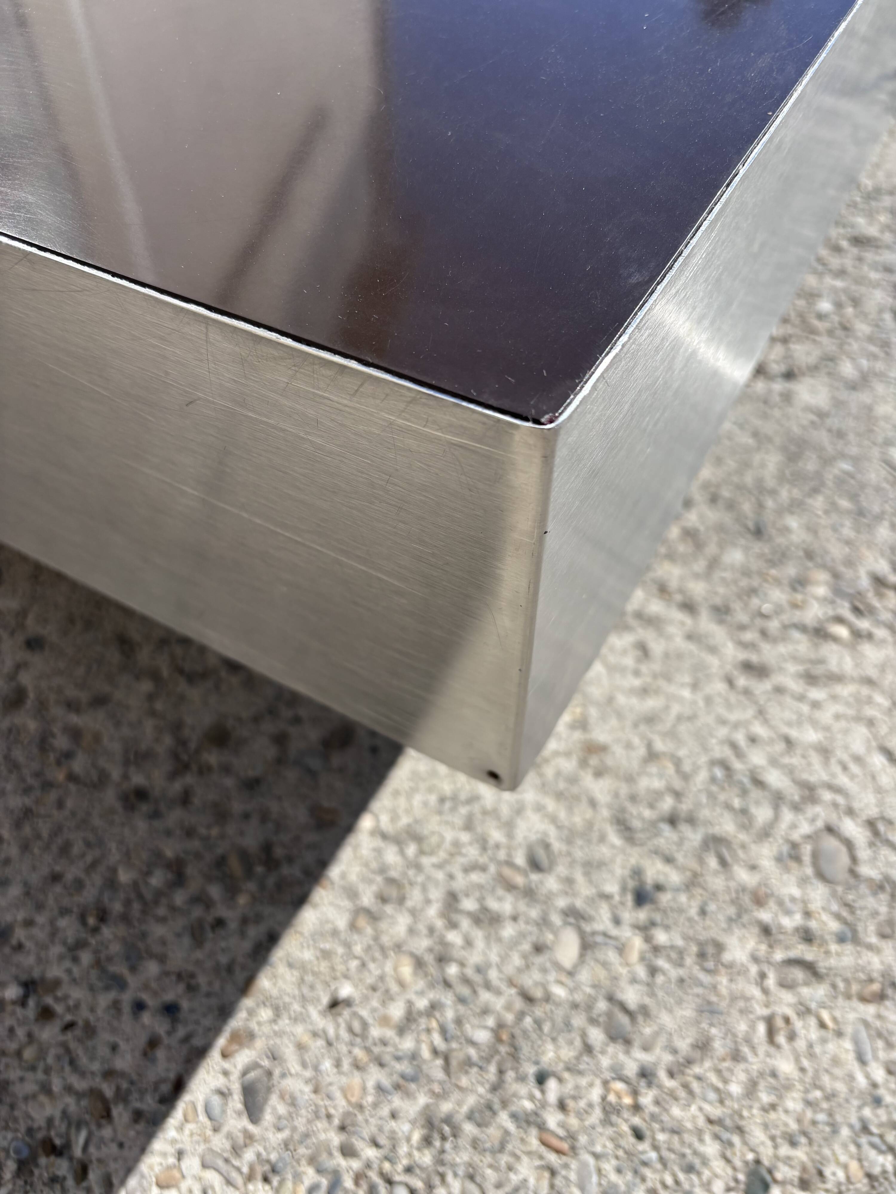 Coffee table in the style of Willy Rizzo Italian Design 1970.