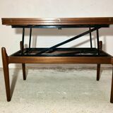Lifting coffee table Smorrebrod 1960's