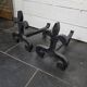 Pair of wrought iron andirons