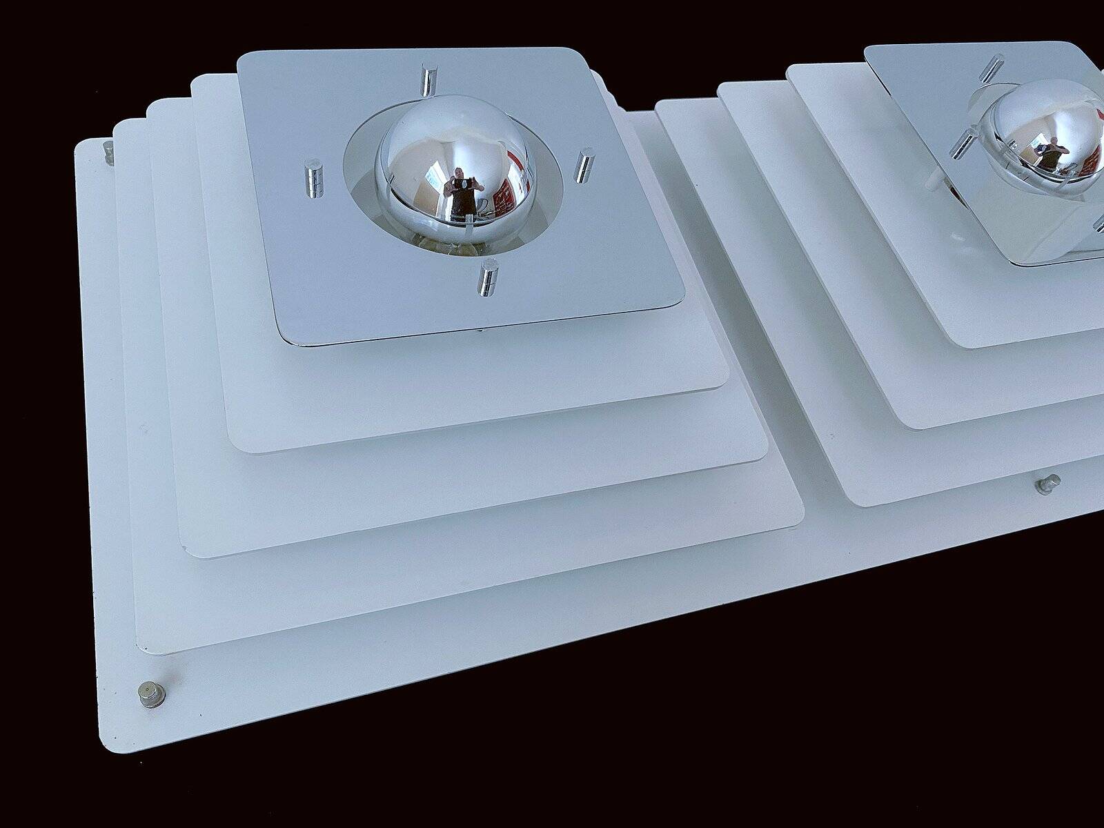 Large Space Age wall light, 1970s