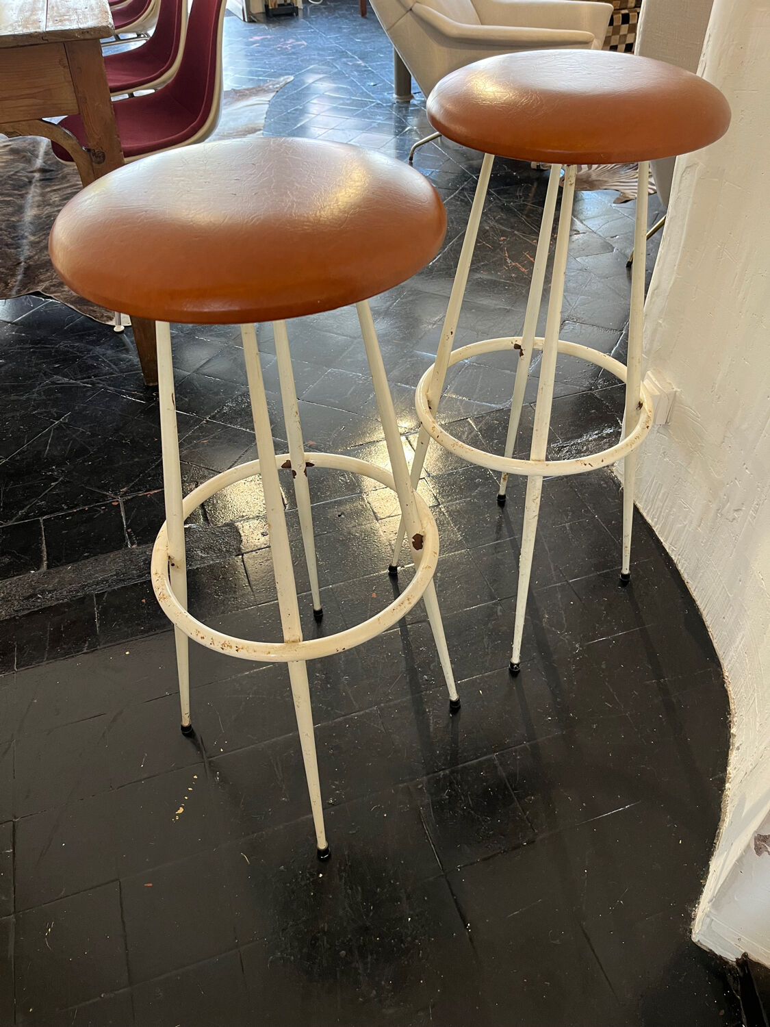 Pair of high stools 1950