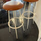 Paire de tabourets haut 1950