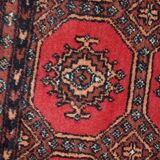 Vintage carpet Uzbek Bukhara handmade 121cm x177cm 1960s, 1C740