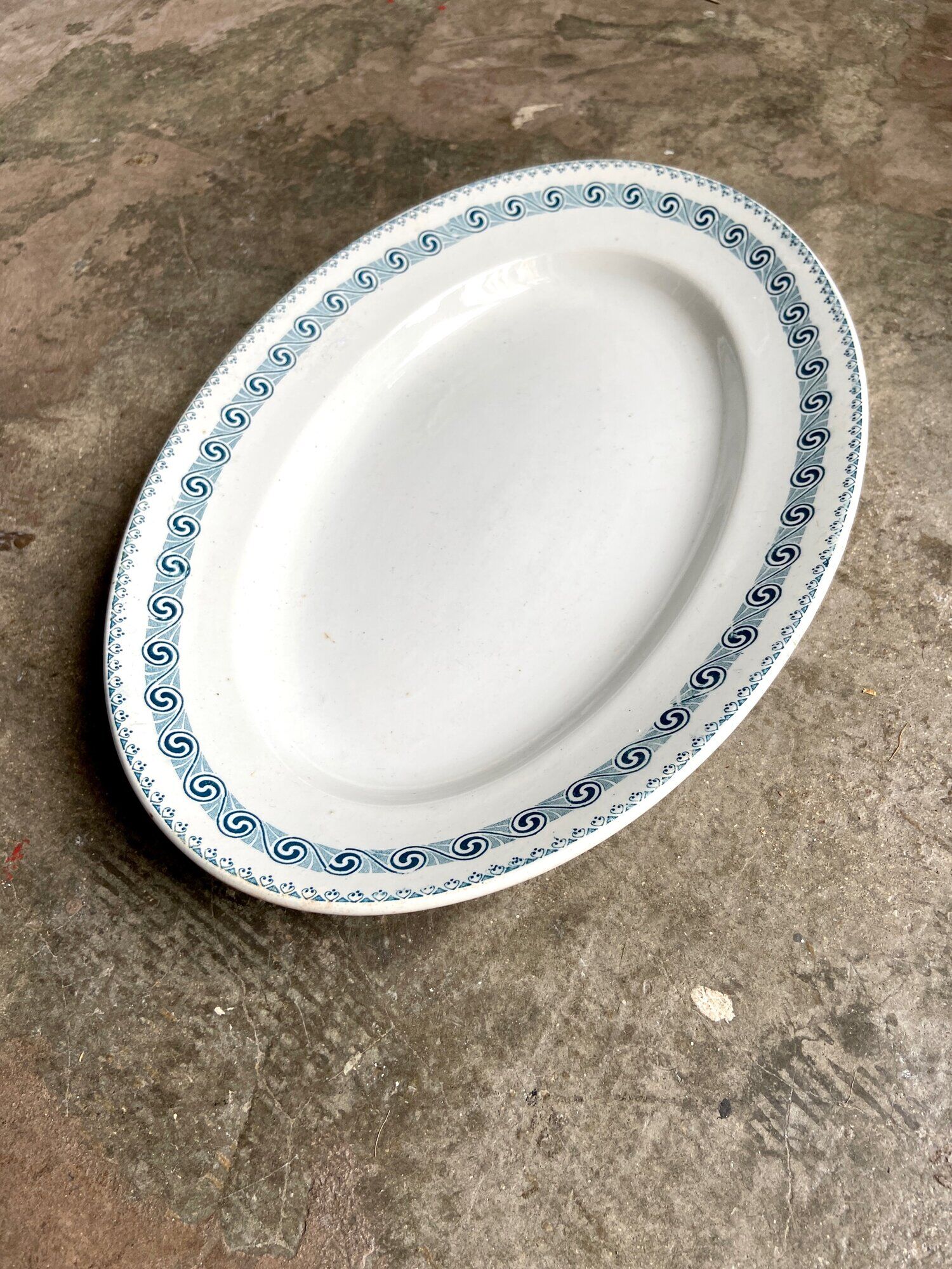 St Amand & Hamage oval ironstone dish, "Rachel" service