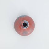 Petit vase de collection scandinave moderne du milieu du siècle en grès bicolore, 1960s