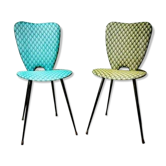 Paire de chaises des années 1950