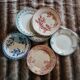 10 antique flat plates in ironstone