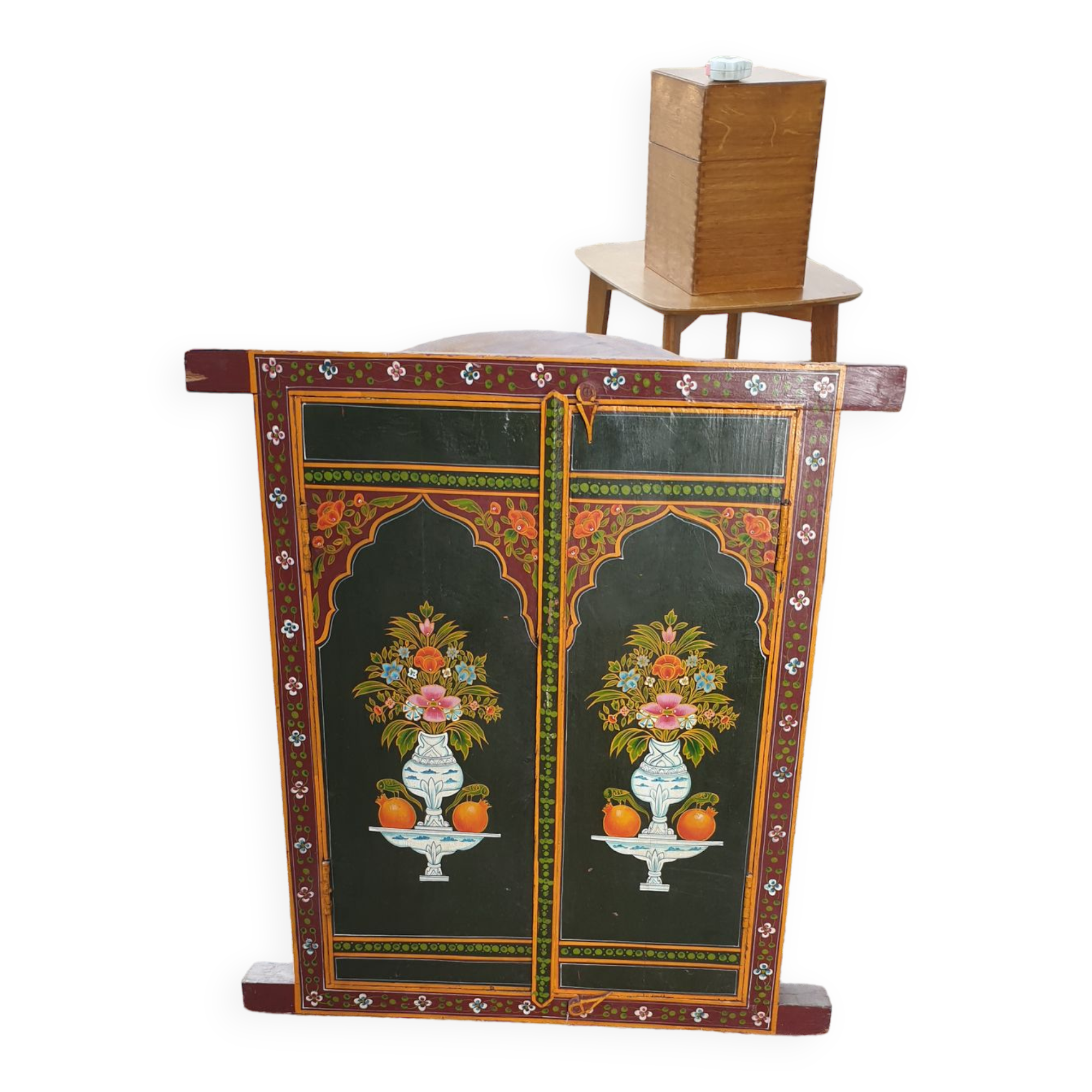 Freehand painted window panel