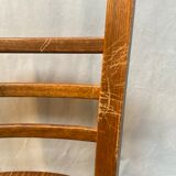 Set of 6 wooden bar chairs