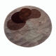 Multi-color high pile rug Desso, Netherlands, 128cm