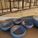 Set of 9 ceramics 60, 70'S, Jean Pierre Gasnier, Salad bowl and cups