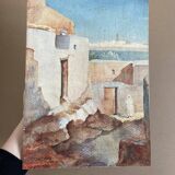 Watercolor dated 1925 / Rabat, Morocco