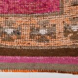 3x11 Soft Pink Mid Ceuntry Modern Turkish Wool Runner Rug, 87x339 Cm
