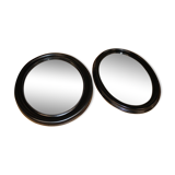 Lot de deux miroirs ovales 52x65cm