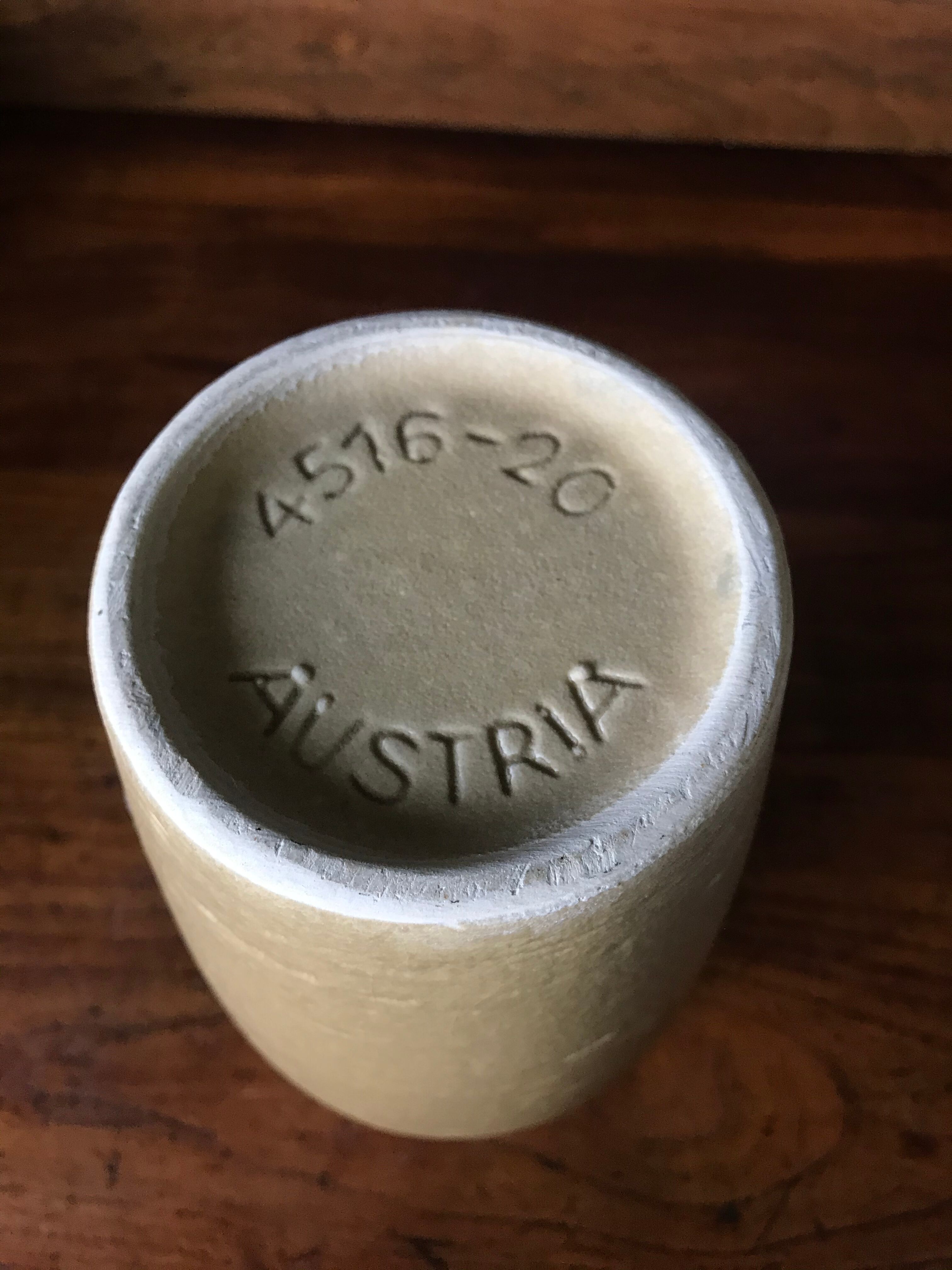 Vintage Austria sandstone vase