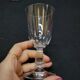 4 antique baccarat cut crystal wine glasses? saint louis?