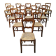 Set of 15 straw chairs