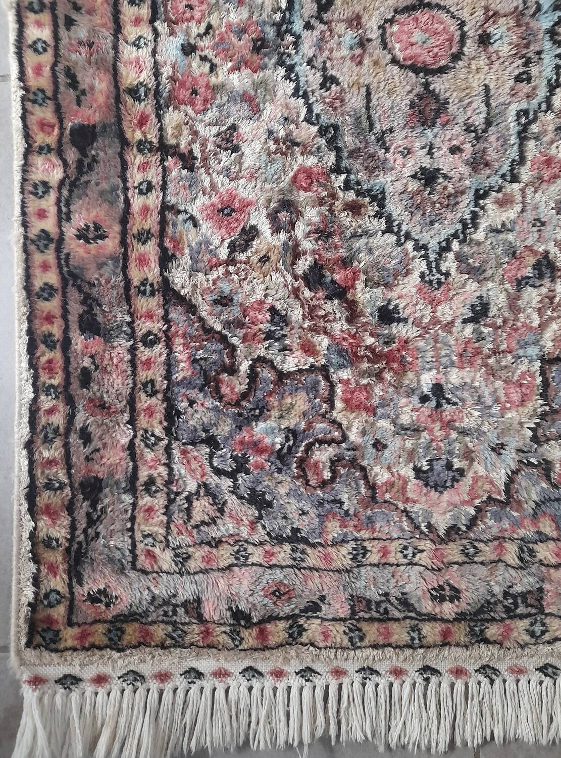 Pair of handmade oriental rugs 98x65cm