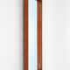 Minimalist teak wall mirror / Mid-century Danish modern design / 1960s / 1970s