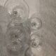 4 Baccarat crystal champagne glasses, Nancy model, foot size 14cl