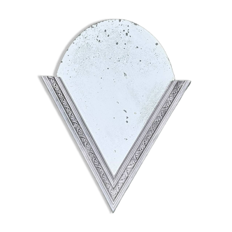 Art Deco half-moon wall mirror