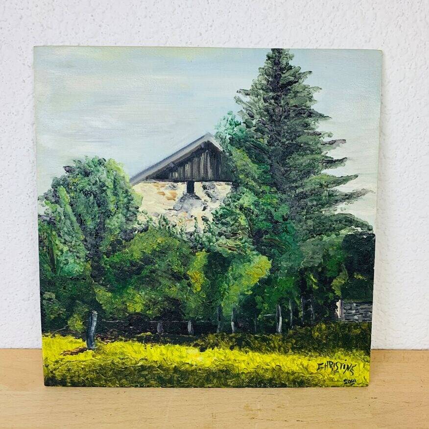 Farm landscape painting