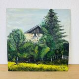Farm landscape painting
