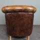 Fauteuil club en cuir de mouton