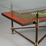 Coffee table with japanese decoration