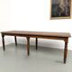 Table en chêne massif à 6 pieds tournés (1900)