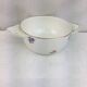 Antique bowl with glazed ceramic ears made in France Digoin Sarreguemines