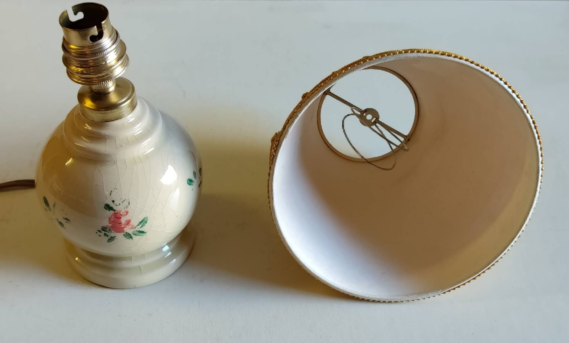 Vintage ceramic table lamp - 1950s/60s