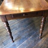 Farm table with turned legs